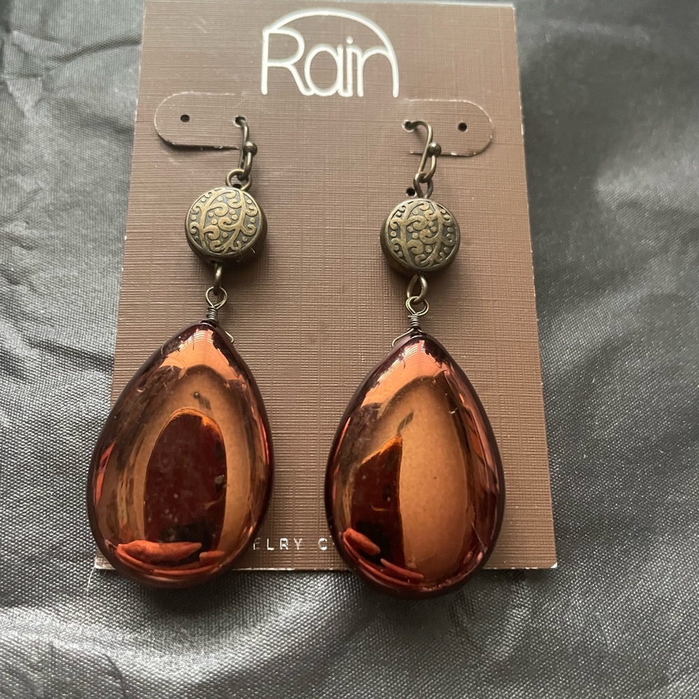 Bronze Teardrop Earrings